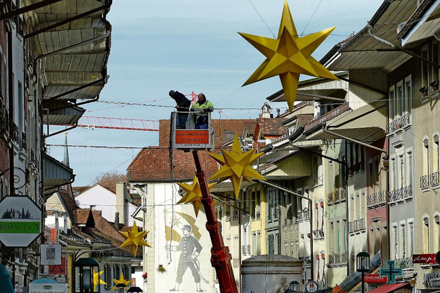 Weihnachtsbeleuchtung Innenstadt Thun