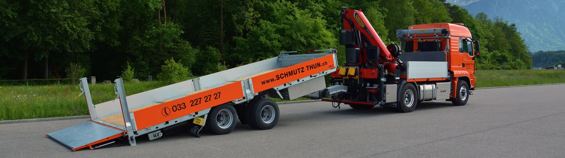 Spezialtransporte und Betriebsumzüge - Schmutz Söhne AG Thun